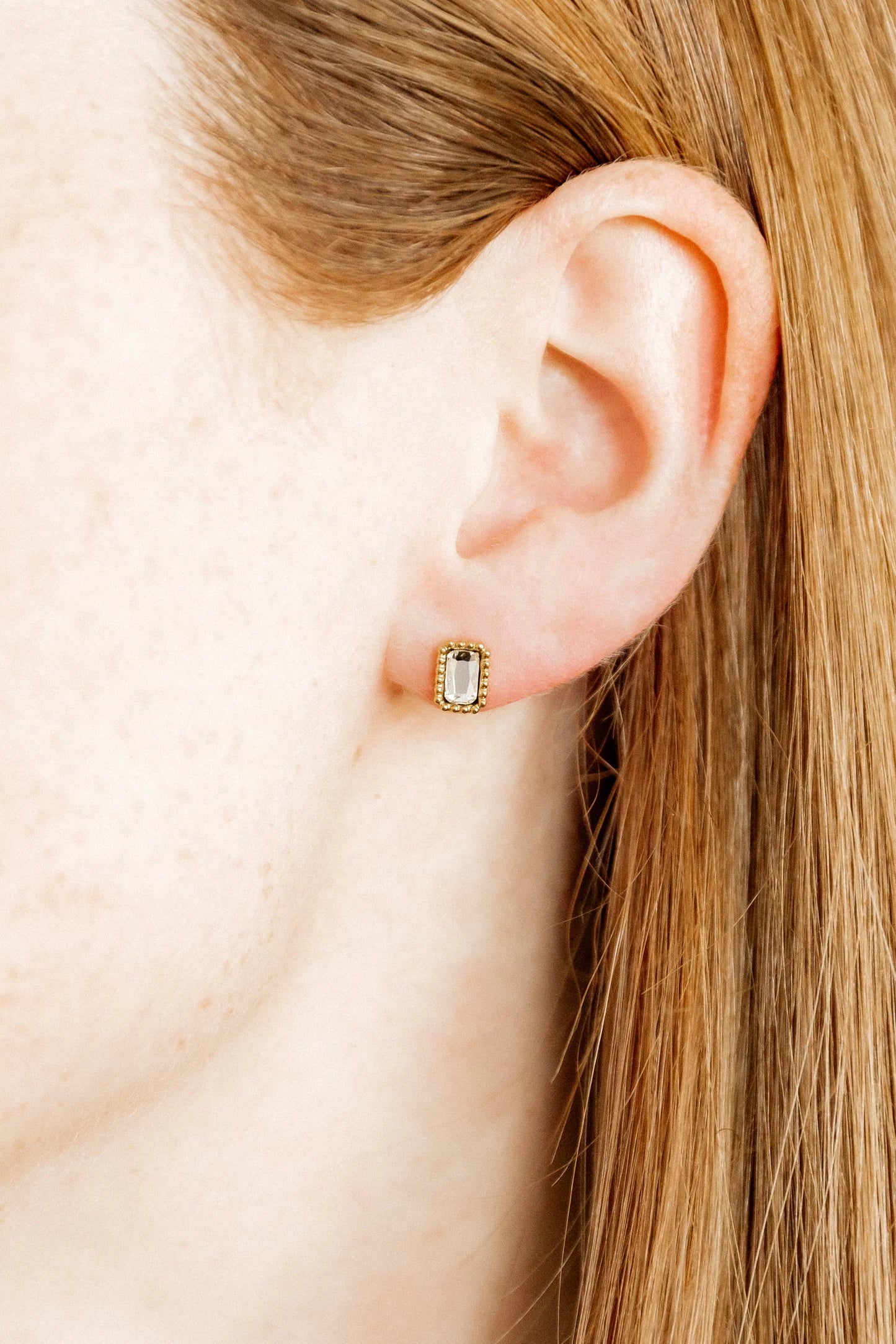 Linny Co Madison Silver Clear Earrings