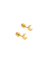 Linny Co Micro Moon Earrings