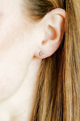 Linny Co Rose Silver Earrings