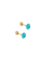 Linny Co Zuri Teal Earrings