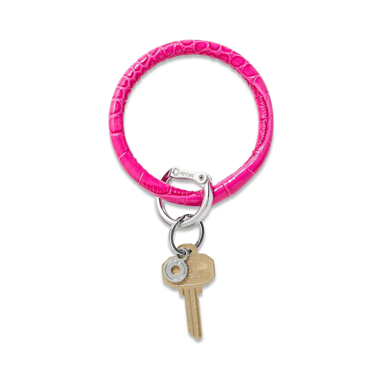 Hot pink bracelet keychain