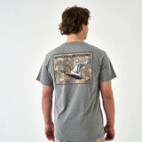 Short Sleeve Mallard Duck Stamp Dark Heather Grey