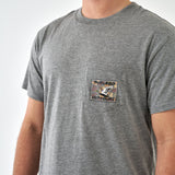 Short Sleeve Mallard Duck Stamp Dark Heather Grey