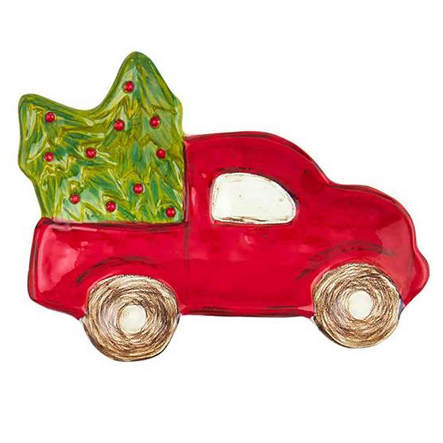 Truck With Tree Trinket Dish Mud Pie