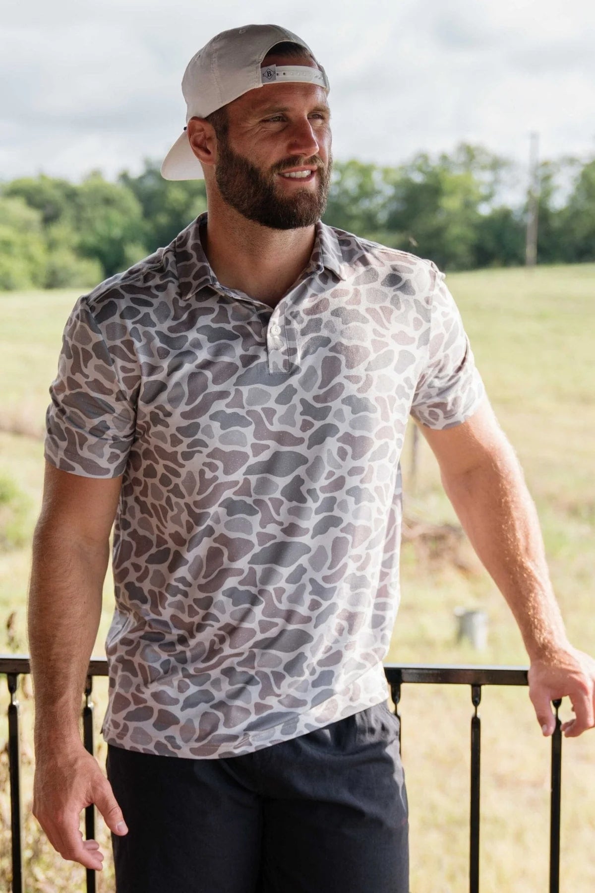 Classic Deer Camo Performance Polo