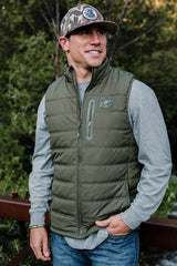 Burlebo Puffer Vest Mallard Green