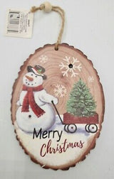 Light Up Wood Slice Ornament