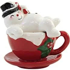 Snowman & Mug Salt & Pepper Set