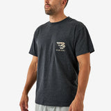 Short Sleeve Flying B Deer Camo Logo Tee Heather Black