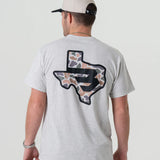 Short Sleeve Texas Camo Flying B Tee Ash Grey