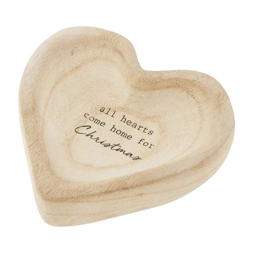 Heart Wooden Trinket Dish